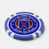Afdeling 10e Berg, in ruste Poker Chips (Enkel)