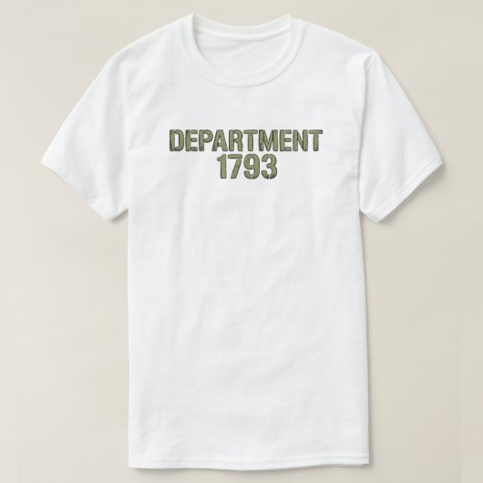 Afdeling 1793 Basic T-shirt (Design voorkant)