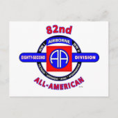 AFDELING 82DE LUCHTVAARTMAATSCHAPPIJ "ALLE AMERIKA BRIEFKAART (Voorkant)