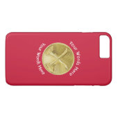 Afdeling brandbestrijding - Gouden Medallion Case-Mate iPhone Case (Achterkant (Horizontaal))