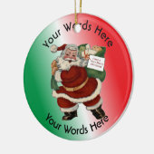 Afdeling brandweerkorter Aangepast Keramisch Ornament (Links)