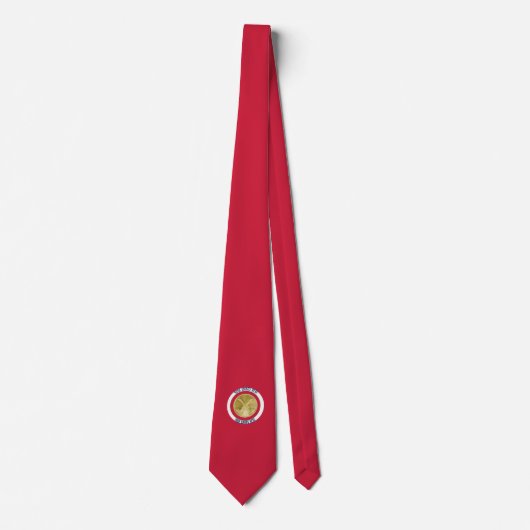 Afdeling Chief 2 Bugle Custom Necktie Stropdas (Voorkant)