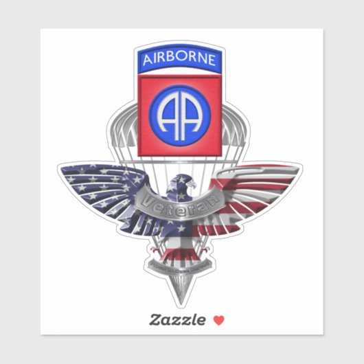 Afdeling Eagle Veteran Sticker (Vel)