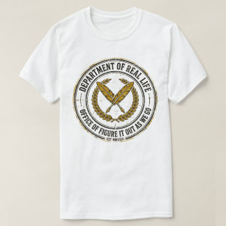 Afdeling Echt Leven Grappige Vintage Overheid S T-shirt