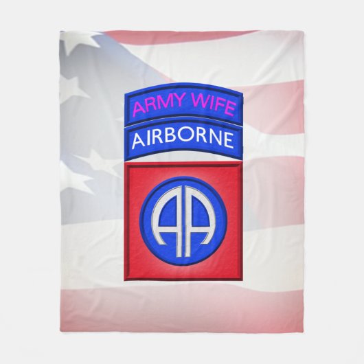 Afdeling Echtgenote Fleece Deken (Voorkant)