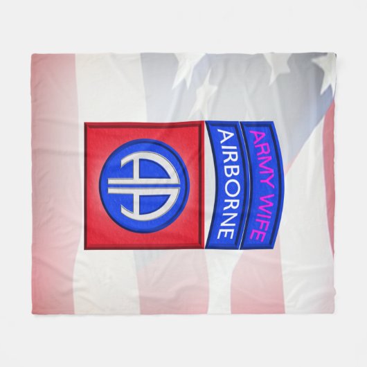 Afdeling Echtgenote Fleece Deken (Voorkant (Horizontaal))