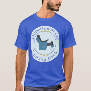 Afdeling Kicken Terug Leuke Humor Logo T-shirt