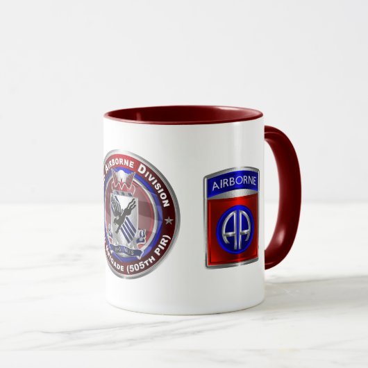 Afdeling Luchtvaart 3e Brigade 505e PIR  Mok (Voorkant rechts)