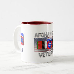 Afdeling Luchtvaart Afghanistan Veteraan Tweekleurige Koffiemok