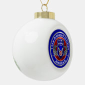 Afdeling Luchtvaart Keramische Bal Ornament (Links)