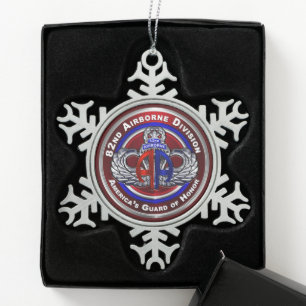 Afdeling Luchtvaart  Tin Sneeuwvlok Ornament