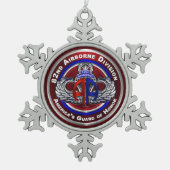 Afdeling Luchtvaart Tin Sneeuwvlok Ornament (Voorkant)