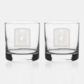 Afdeling Luchtvaart Whisky Glas (Achterkant)