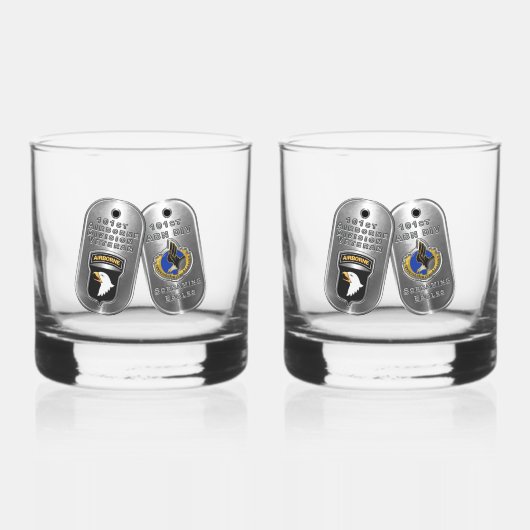 Afdeling Luchtvaart Whisky Glas (Voorkant)