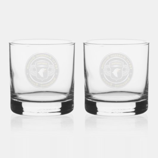 Afdeling Luchtvaart Whisky Glas (Achterkant)