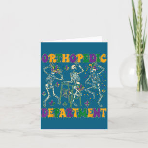 Afdeling Orthopedie Mardi Gras Verpleegster Ontwer Kaart