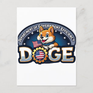 Afdeling Overheidsrendement Doge Hond Briefkaart