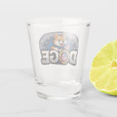Afdeling Overheidsrendement Doge Hond Shot Glas (Achterkant)