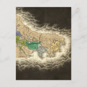 Afdeling van het Romeinse Rijk 395 AD Briefkaart