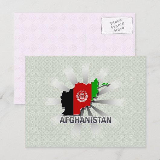 Afdelingskaart 2.0 voor Afghanistan Briefkaart (Voorkant / Achterkant)