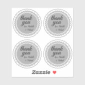 Afdichting geïnspireerd Waarderende "dank u" Stick Sticker (Vel)