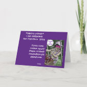 Afdichting in Geweldige Pose Kaart (Achterkant)