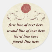  afdichting wax Sticker (Voorkant)