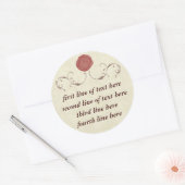  afdichting wax Sticker (Envelop)