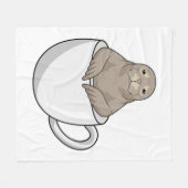 Afdichtingen met koffiebeker fleece deken (Voorkant (Horizontaal))