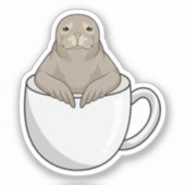 Afdichtingen met koffiebeker sticker (Voorkant)