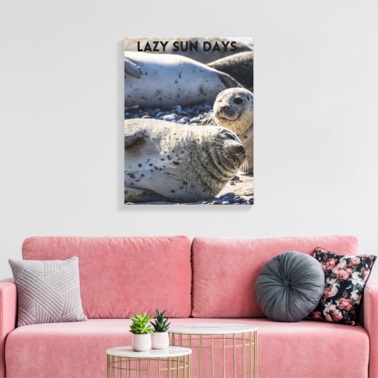 Afdichtingen Ontspannen op Zand en Pebbles Canvas  (Insitu (Woonkamer))