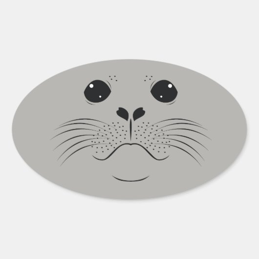 Afdichtvlak silhouet ovale sticker (Voorkant)