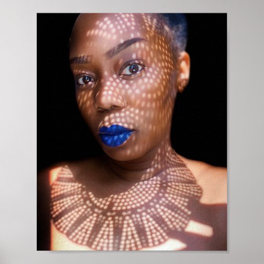 Afdruk Afrikaanse Amerikaanse Shadow Tribal Poster (Voorkant)