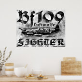 Afdruk BF 109 Poster (Keuken)