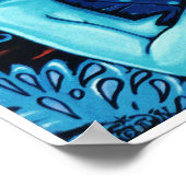 Afdruk 'Blue Tabu' poster (Hoek)