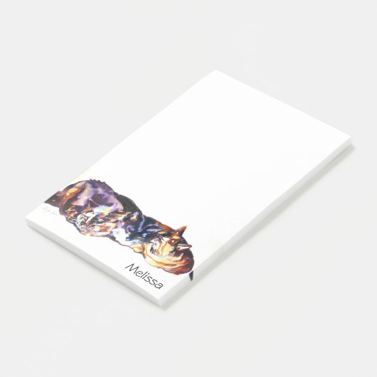 Afdruk "Cat Napping Trio" Post-it® Notes (Schuin)