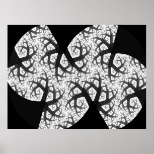 Afdruk gehakt bos poster