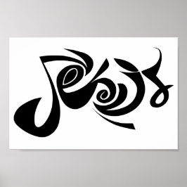 Afdruk "Jezus" Poster