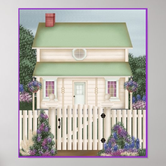 Afdruk land poster (Voorkant)