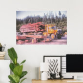Afdruk Logboekvrachtwagen Poster (Thuiskantoor)
