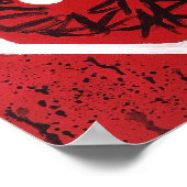 Afdruk "NIET STOP" Poster (Hoek)