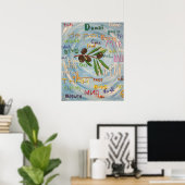 Afdruk 'Peace Language - Version 2' (SSS) Poster (Thuiskantoor)