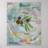 Afdruk 'Peace Language - Version 2' (SSS) Poster (Voorkant)