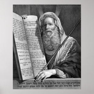 Afdruk/poster "Mozes en de Tien Geboden" Poster