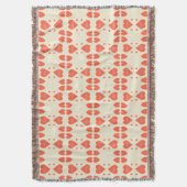 Afdruk rode harten moederdag deken (Voorkant Verticaal)