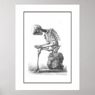 Afdruk  skeletdenken poster