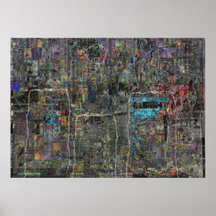 Afdruk "Stedelijke mythe" Poster