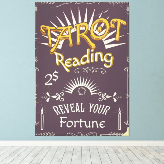  afdruk Tarot Reader Canvas Afdruk (Insitu (Houten vloer))