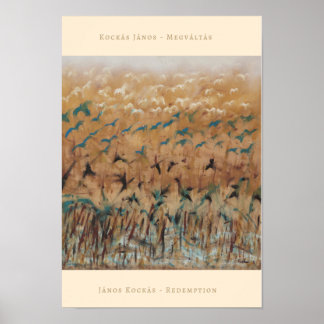Afdruk van aflossing door János Kockás Poster