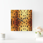 Afdruk van Afrikaanse dieren  Vierkante Klok (Huis)